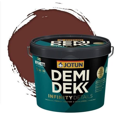 Peinture Bois - DEMIDEKK INFINITY DETAILS - Lasure Opaque Satinée - RAL 8012 - 3L (1/2)
