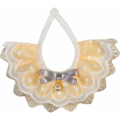 2PCS Collier pour Chien Chat Mignon Bavoir écharpes Collier Sangle de Cou pour Animaux de Compagnie idée Costume pour Animaux domestiques (style A - L-Tour de cou: 30 -35cm） (1/5)