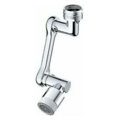 Extended Tap 1080 Schwenkbarer Spritzschutz Schwenkbarer Wasserhahn Sprühgabel - Dualmodus [silber]