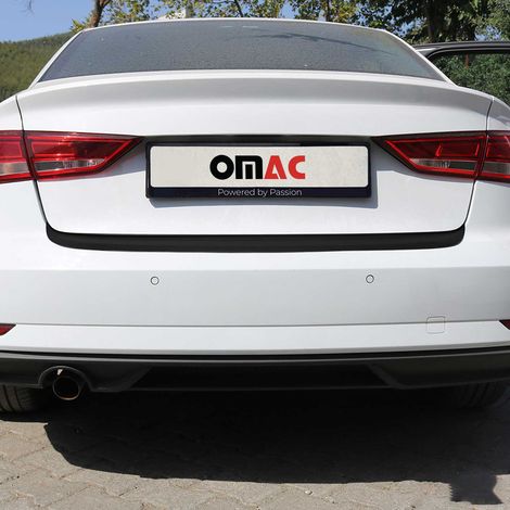 OMAC Ladekantenschutz Stoßstangenschutz für Audi A3 8V Limo 2017-2020 Facelift – Acryl glänzend schwarz (1/5)