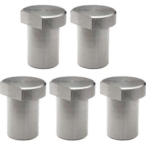 Lot de 5 butées de frein en acier inoxydable pour établi, 19 mm, pour le travail du bois. Outils d'atelier. (1/5)
