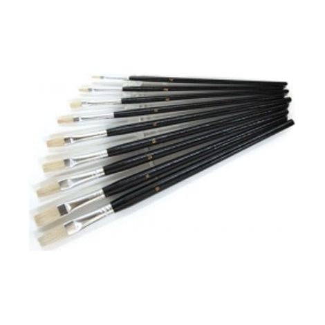 Pennelli/Pennellini punta piatta set 9 pz