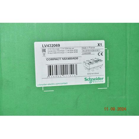 TRIP Micrologic 1,3M  320A 3P 3D Schneider   NSX 400/630  LV432069  Déclencheur