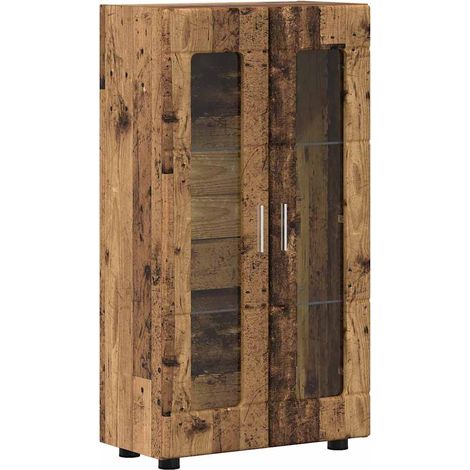 Sideboard FLORIN Old Wood 55.5 x 29 x 100 cm Engineered Wood vidaXL
