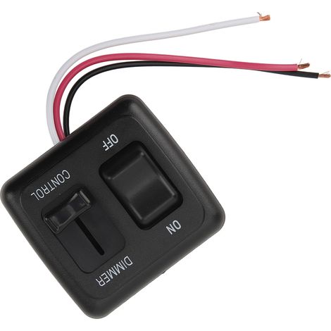 12V DC-Wippschalter mit obenliegendem Dimmer für Glühlampen, Halogenlampen und LED-Streifenleuchten für Wohnmobile, Pkw und Lkw (1/5)