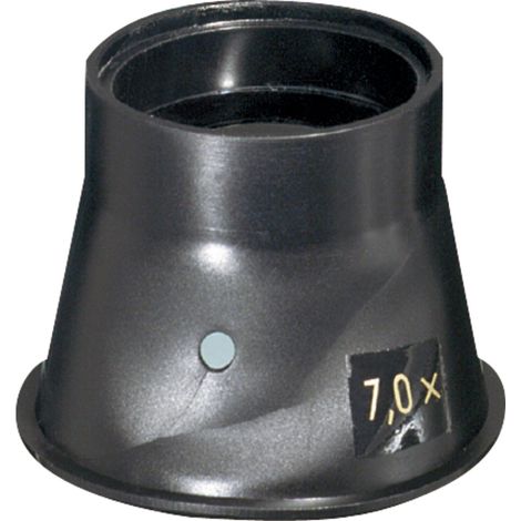 Loupe d'horloger avec lentille biconvexe