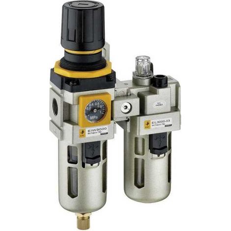 filtro regulador lubricador r-1/2. frl. cuerpo metálico. puertos laterales roscados