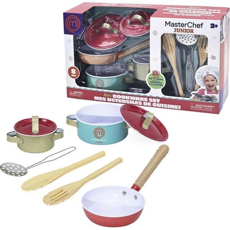 SET 8 ACCESORIOS METAL PARA COCINA MASTERCHEF JR