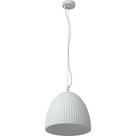 OSRAM DECOR Plaster Routes Bell suspension 300mm E27 blanc, plâtre, métal, aspect de haute qualité (1/5)
