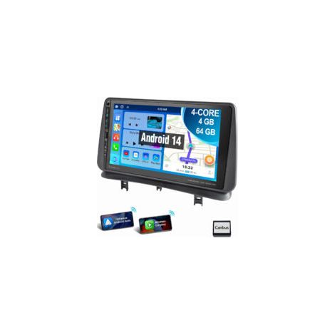 Pour Renault Clio 3 2005-2014 Android 14 Autoradio Carplay GPS USB Type-C 2+32G (1/5)