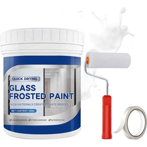 500g Liquide Film Fenetre Anti Regard, Peinture en Aérosol pour Vitres (1/5)
