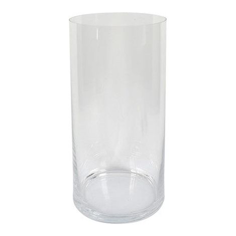 DUE ESSE DISTRIBUZIONI Vaso Cilindro H 38 Cm D 20 Cm Vetro Natural Scatola Regalo (1/3)