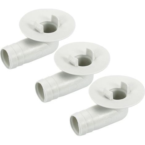Raccord de climatisation - 17 mm - Beige - Lot de 3 - Raccords coudés - Pièces de rechange (1/5)