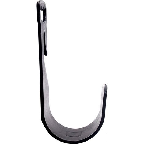 Support Pour Tuyau D Arrosage - En ABS Noir - 24,5 x 11 x 9 cm - Pour Robinet Extérieur - 1 Pièce (1/4)