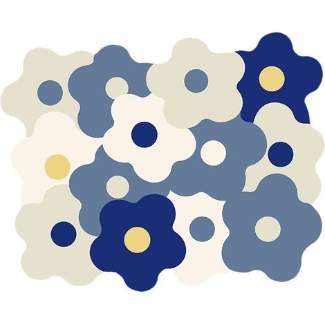 Tapis Égouttoir Vaisselle, Fleurs Tapis de Séchage Vaisselle Super Absorbant, Tapis Évier Cuisine à Séchage Rapide, pour Les Comptoirs de Cuisine de Bar à Café (30x40cm) (1/4)