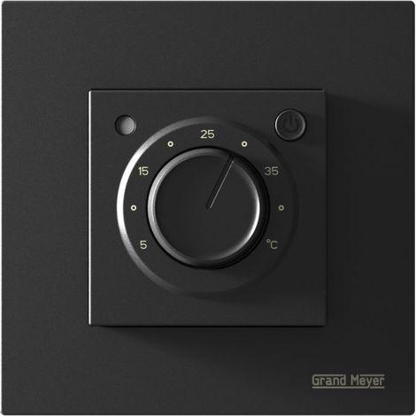 Termostato electrónico MST-9n Negro, Compatible con doble tamaño (46×46 o 56×56 mm), Grand Meyer (1/4)
