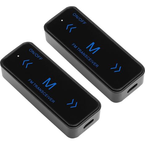Lot de 2 mini talkies-walkies professionnels, interphone bidirectionnel avec une portée de communication de 1 à 3 km. (1/5)
