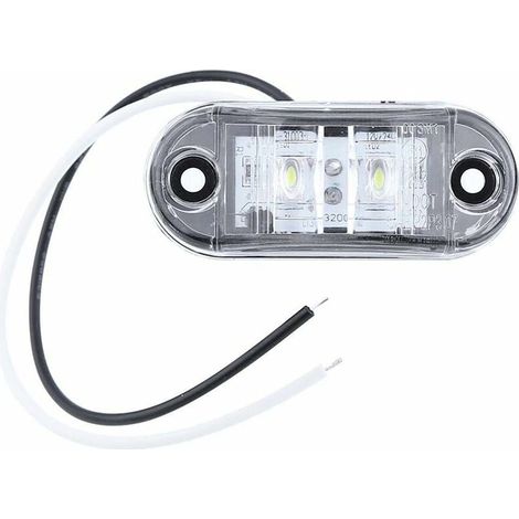 royaluxe - LED feu de position latérale, auto voiture camion remorque remorque feu de position côté feu de signalisation lampe 12V 24V,(blanc,4pcs) (1/5)