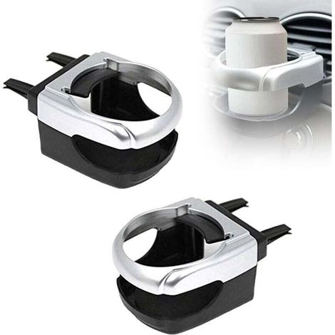 2 pcs Porte-gobelets pour Voiture,Porte Gobelet Voiture Support Bouteille Porte-Bouteille Climatiseur Sortie Porte-gobelet Universel pour SUV/Camions/Auto (1/4)