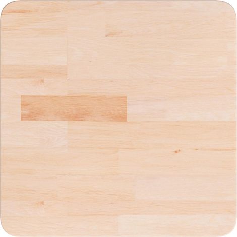 Piano Tavolo Piano Scrivania Quadrato 40x40x2,5 cm Massello Rovere Non Trattato DAS935713 (1/5)
