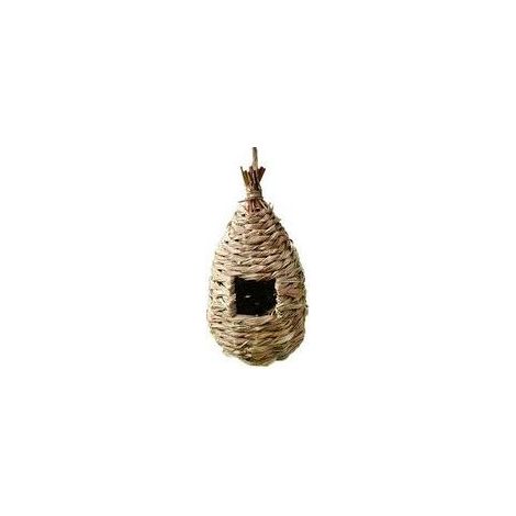 Nid pour oiseaux, nid suspendu fait à la main pour colibris, adapté aux petits colibris, troglodytes, moineaux, serins, canaris, mésanges et autres oiseaux Crezuo (1/4)