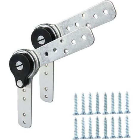 2 x Meubles Charnière à Angle Réglable Fonction de Réinitialisation Automatique Réglage de L'angle de la Charnière Robuste Ajuster le Canapé / Lit / Armoire / Inclinable 90 à 180 Degrés (1/5)