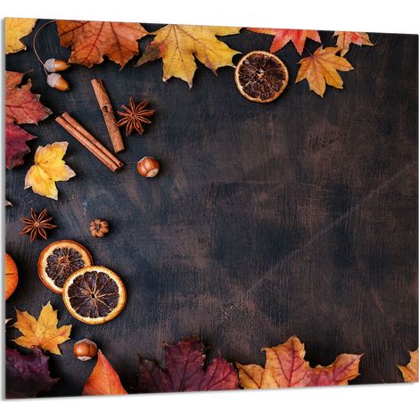Panneau de verre POUR la cuisine 65x60 Feuilles (1/5)
