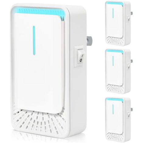 QORVA-Ioniseur d'air enfichable pour la maison, la chambre, le bureau, le sous-sol,