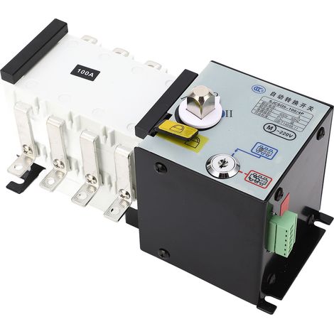 Groupe électrogène SJCSQ5-100/4P, commutateur de transfert automatique à double alimentation, type d'isolation intelligent de niveau PC, AC400V, deux entrées et une sortie, type lutte contre l'incendi (1/5)