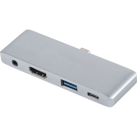 4-in-1 USB-C-zu-HDMI-Dockingstation, Multimedia-Adapter-Hub für Fernseher in hoher Auflösung (1/5)