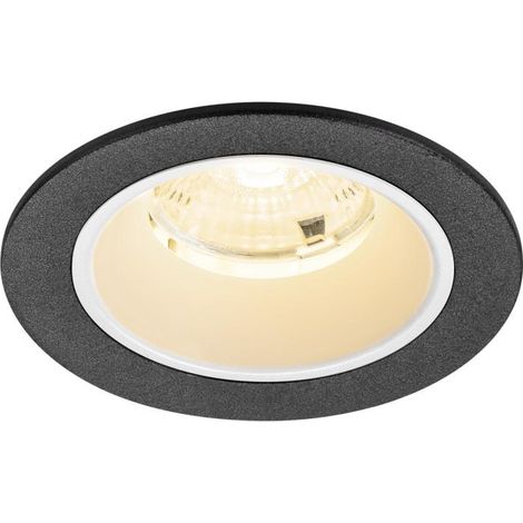 Spot encastré NUMINOS® S intérieur 3000 K 55° IP20 rond noir / blanc - SLV - 1009458