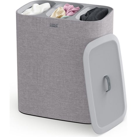 JOSEPH JOSEPH TOTA TRIO TRIEUR À LINGE 90L, GRIS 50024 (1/8)