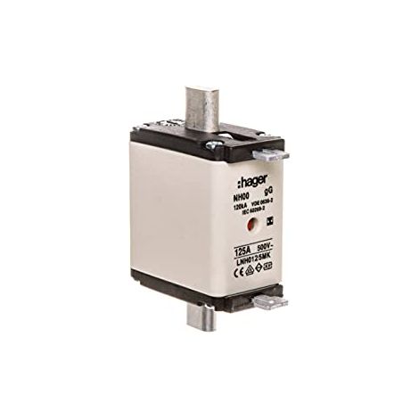 HAGER FUSIBLE LNH0125MK NH00 125 A 500 V GG MKEN. SANS S 3NA3805