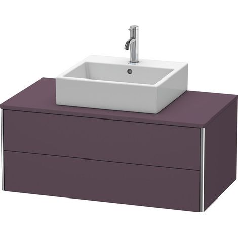 Meuble sous-vasque XSQUARE 400x1000x548mm Satin aubergine