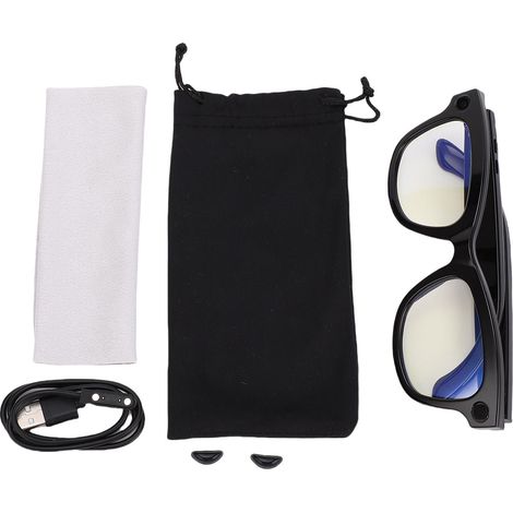 Ortviai Lunettes intelligentes de traduction avec IA – 138 langues, Bluetooth 5.3, haut-parleur intégré, compatible ChatGPT (1/5)