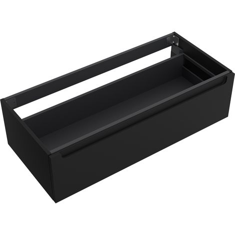 Salgar Waschtischunterschrank MONTERREY 1000 1 Metallschublade mit Softeinzug BLACK VELVET 997 x 270 x 450 mm (1/5)