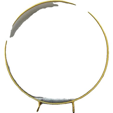Arche de Mariage, Construction Métallique Robuste, Assemblage Facile, 2.2m(86.6in), Or-a (1/2)