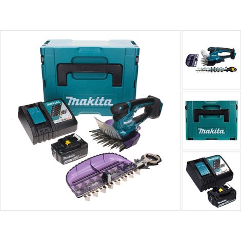 Makita DUM 604 RM1XJ Akku Grasschere 18 V mit Gras- und Strauchscherblatt + 1x Akku 4,0 Ah + Ladegerät + Makpac (1/5)