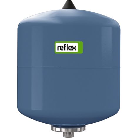 Reflex Refix DE 12, vase d'expansion à membrane non traversé, bleu, 16/4 bar, raccord en acier inoxydable, 7302105