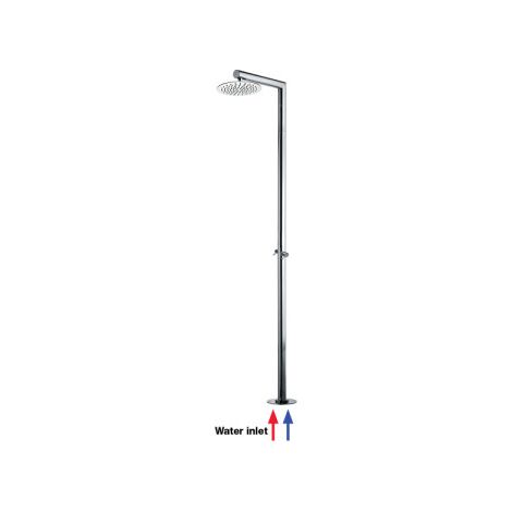 Colonne de douche pour piscine 2 robinets chromé NEK - Bossini L00384030 (1/2)
