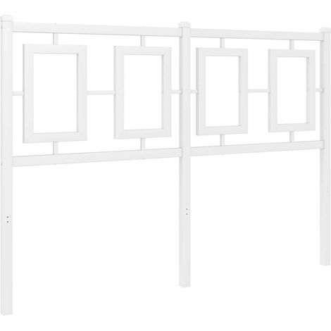 Maison Exclusive - Testiera di Ricambio in Metallo Bianco 120 cm
