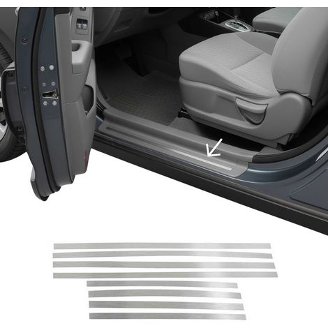 Couverture de Seuil de porte pour Mercedes Classe C W202 1993-2000 inox Brossé (1/5)