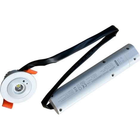 Lampada di emergenza a led faretto rotondo da incasso per contro soffittature 3w (1/4)