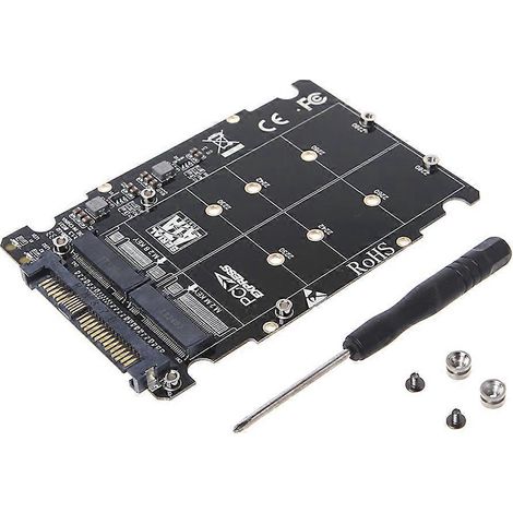 M.2 SSD auf U.2 Adapter M2 SATA NVMe Key B/M NGFF SSD auf PCI-e U2 SFF-8639 (1/5)