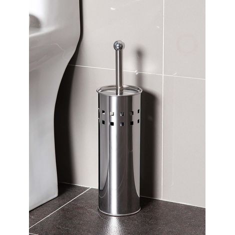 Mueble de baño, compacto, 9,7 x 9,7 x 38 cm, plata (1/5)