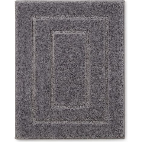 tapis de bain gris étoile antidérapant absorbant 50×80 cm (1/5)