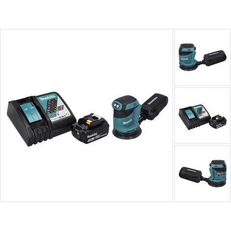 Makita DBO 180 RT1 Akku Exzenterschleifer 18 V 125 mm + 1x Akku 5,0 Ah + Ladegerät