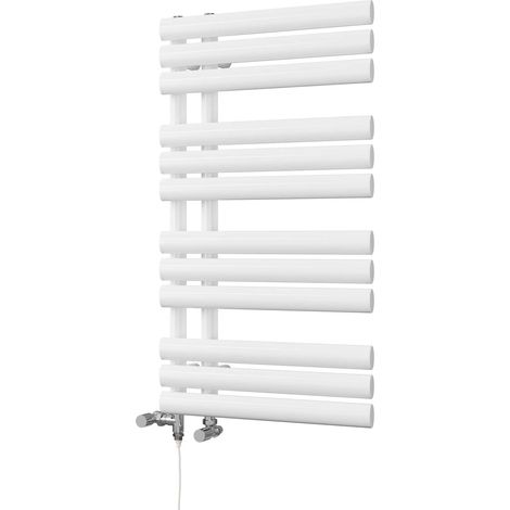 Percival - White Dual Fuel Towel Rail H884mm x W500mm Standard (1/3)