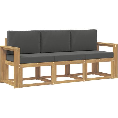 Set di divani da esterno 3 pz Salotto da Giardino (1/5)