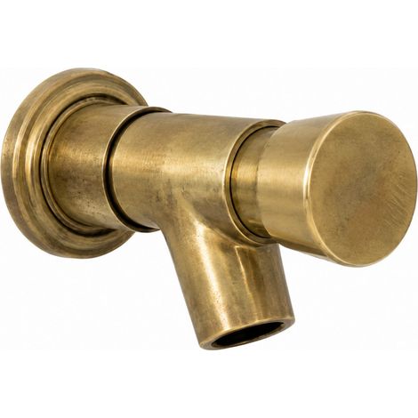 Rubinetto in ottone da parete per fontana con pulsante temporizzato, maschio 15x21 (1/2)
